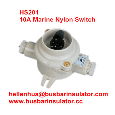 10A marine nylon electrical connectors HS201 boat switch power watering switch